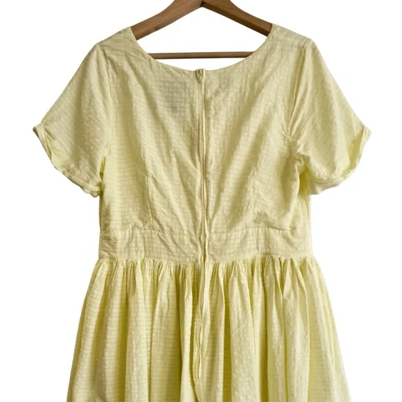 ModCloth Yellow Dress. Women’s size 16. Fit and Flare - Fully Lined. Like New!!! - Picture 3 of 12
